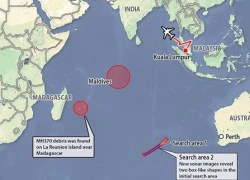 Phát hiện hai khối hộp dưới đáy biển nghi của MH370