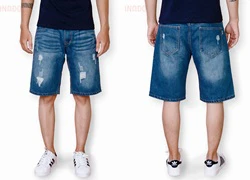 Quần short jean nam wash cá tính S.o.Z