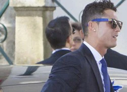 Ronaldo, James Rodriguez xúng xính đi dự đám cưới 'siêu cò' Jorge Mendes