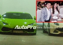 Siêu xe Lamborghini Huracan của hôn phu Midu ra biển trắng