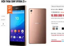 Sony Xperia Z3+ chính hãng giảm giá 1 triệu đồng