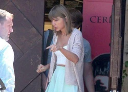 Taylor Swift xuất hiện xinh đẹp, bị đồn mua lâu đài gần nhà Calvin