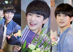 TFBoys đẹp lung linh trên đường đến nhà fan tặng hoa