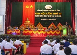 Trường Đại học Hà Tĩnh tưng bừng đại hội Đảng bộ