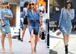 10 kiểu phối đồ sành điệu với sơ mi denim