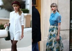 Diện áo sơ mi mùa thu đẹp như Taylor Swift