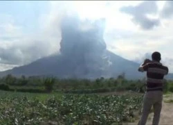 Núi lửa Sinabung lại phun trào