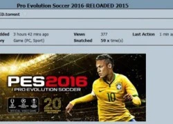 PES 2016 đã bị bẻ khóa ngay sau khi vừa ra mắt