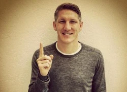 Schweinsteiger hí hửng khoe ngôi số 1 của M.U