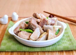 [Chế biến] -Thịt kho khoai môn lạ miệng mà ngon