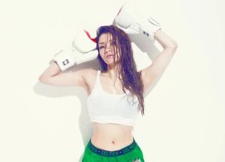 Thủy Top để tóc ướt làm boxing girl