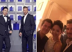 Tóc Tiên, Lý Quí Khánh tươi tắn ăn tối cùng David Beckham