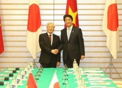 Tổng Bí thư Nguyễn Phú Trọng hội đàm với Thủ tướng Shinzo Abe