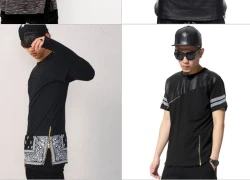 Zipper T-shirt xu hướng mới cho chàng cá tính