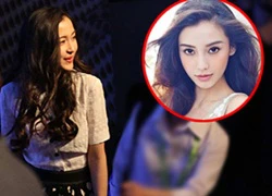 Angelababy lộ cằm nhọn kỳ lạ