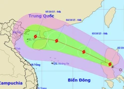 Bão Mujigae gần biển Đông