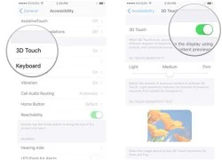 Cách thiết lập độ nhạy 3D Touch trên iPhone 6S