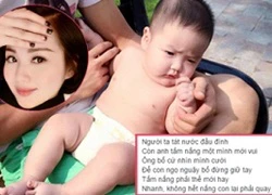 Con trai Tâm Tít đáng yêu như Sumo nhí