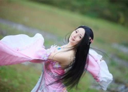 Cosplay Thiên Nhai Minh Nguyệt Đao tuyệt đẹp giữa núi rừng