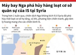 Đồ họa mục tiêu của IS bị Nga phá hủy tại Syria