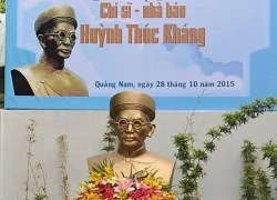 Dựng tượng bán thân chí sĩ - nhà báo Huỳnh Thúc Kháng