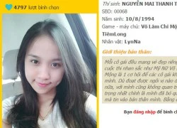 Hé lộ top 4 mỹ nữ Võ Lâm Chi Mộng