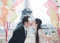 Hiểu Minh, Angelababy khoe ảnh cưới trước giờ trọng đại