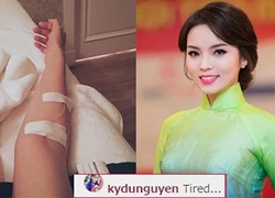 Hoa hậu Kỳ Duyên phải truyền nước vì mệt mỏi sau scandal thẩm mỹ?