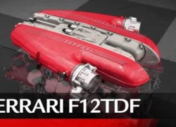 Khám phá động cơ V12 mới của siêu xe Ferrari F12 TdF