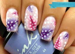 Những mẫu nail họa tiết lông vũ cho ngày thu lãng đãng