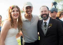 Obama làm khách tại đám cưới trên sân golf