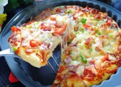 [Chế biến] - Pizza tôm ngon khó cưỡng