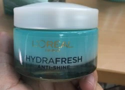 Review mỹ phẩm: L'Oreal Hydrafresh Anti-Shine Icy Gel bí quyết dưỡng ẩm cho da nhờn