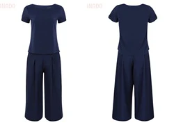 Set áo và quần culottes thời trang