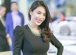 Thuỷ Tiên tranh thủ chạy show trước khi đến cổ vũ Công Vinh