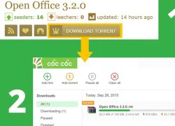 Trình duyệt cốc cốc tích hợp khả năng tải torrent