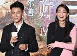 Vắng &#8220;tình địch&#8221; Angelababy, Thư Kỳ cười tít mắt bên Trần Khôn