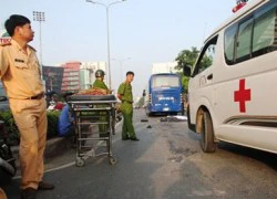 Vấp lõi cáp, người đàn ông bị xe khách cán tử vong