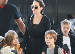 Angelina Jolie được tiếp thêm năng lượng kỳ diệu khi vui đùa cùng con