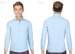 Áo sơ mi nam Việt Tây Light Blue