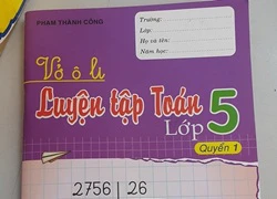 Vở luyện tập Toán lớp 5 sai ngay từ trang bìa