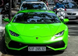 Chi tiết siêu xe Huracan màu xanh mới ra biển số ở Sài Gòn