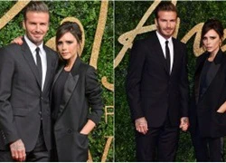 David Beckham tươi cười, Vic làm &#8220;mặt lạnh&#8221; trên thảm đỏ