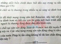 Học trò trường chuyên với đề thi 'khủng bố Paris'