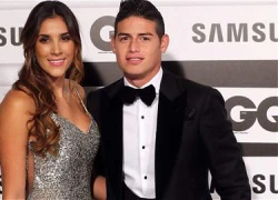 James Rodriguez bảnh bao cùng vợ đi nhận giải