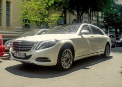 Maybach S600 màu trắng hơn 10 tỷ trên đường Sài Gòn