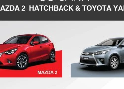 Mazda2 hatchback lấn át Toyota Yaris