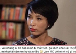 MC Thùy Minh cám ơn những người đe dọa mình mất việc