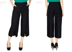 Quần Culottes xẻ ống HinaStyle