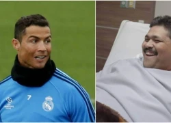 Ronaldo tặng quà cho người đàn ông mập nhất thế giới